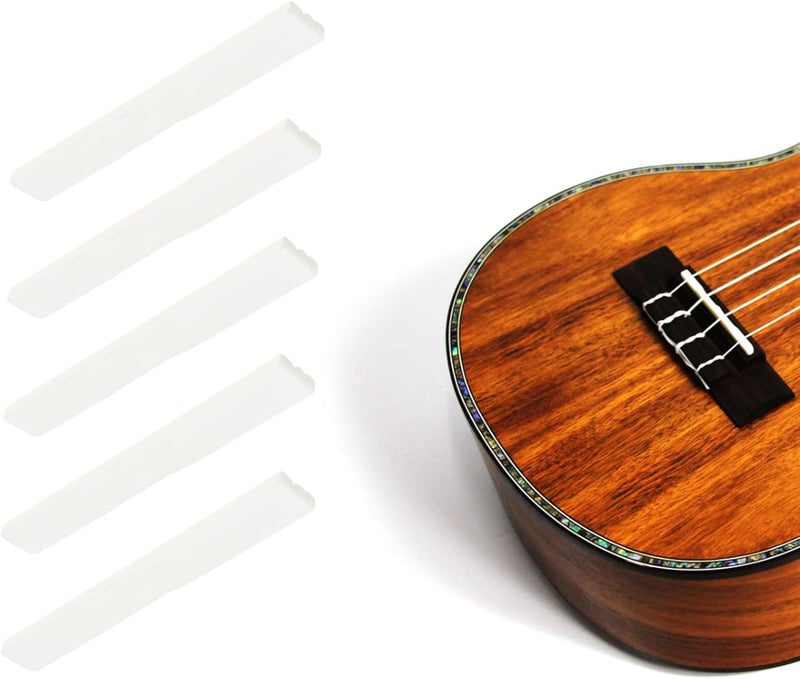 Briny River 5pcs Unbleached Bone Blank Saddle 86 * 11 * 3.7mm for Folk Guitars and Electric Guitars - Image 2